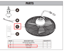 Fan Head of HI-FAN-20CEIL-WR-RM-1P