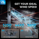 Tornado 20 Inch Pro Series Outdoor Wall Mount Fan with Pre-Installed Misting Ring