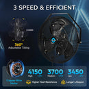 Tornado 18 Inch Outdoor Misting Fan High Velocity Metal Industrial Wall Mount Fan For Commercial