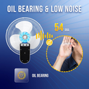Tornado 16" Digital Remote Oscillating Wall Fan - 2650 CFM - 2 Pack - UL