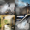 Tornado 16 Inch Outdoor Wall Mount Fan with Pre-Installed Misting Kit for Patio Barn Greenhouse