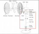 Parts of HI-FAN-30HVOF-1P