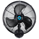 Tornado 16 Inch Pro Series Waterproof Outdoor Oscillating Wall Mount Fan - High Velocity Heavy Duty Metal Wall Mount Fan - UL