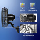 Tornado 16" Pro Series Metal Oscillating Wall Fan - 2850 CFM - UL