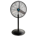 Tornado 24" High Velocity Metal Stationary Non-Oscillating Pedestal Fan - 7600 CFM - UL