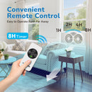 Tornado 9 Inch Dual Window Fan with 8-Hour Timer and 3-Speed Settings, 23.5-36 Inch Expandable, 3 Function Modes (Cooling/Exhaust/Circulation), Detachable Base, Remote Control Window Fan for Home