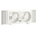 Torando 9 Inch Dual Window Fan with 2-Speed Adjustable, 22-33 Inch Expandable, Manual Air Intake & Exhaust Control, 60W Power, Ideal for Home, Office, Bedroom, Kitchen, White Window Fan