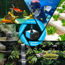 Small Fountain Pump, 80GPH (4.2W 300L/H) Mini Submersible Pumps, 3 Outlet Adapters, Submersible Water Fountain Pumps for Aquariums, Fish Tank, Tabletop Fountain, Pet Fountain and Hydroponics