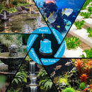 Hexago 400GPH Submersible Water Fountain Pump, 40W Small Sump Pump with 8FT High Lift, Aquarium Pumps for Outdoor Pond, Hydroponic, Statuary, Waterfall, Aquarium, Fish Tank