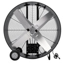 Tornado 42" High Velocity Metal Blower Drum Fan - Belt Drive - 17600 CFM - ETL