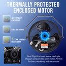 Tornado 12" Outdoor Rated IPX4 Water Resistant High Velocity Metal Wall Fan - 1650 CFM - ETL