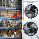 Tornado 18" Outdoor Rated IPX4 Water Resistant High Velocity Metal Wall Fan - 4150 CFM - UL