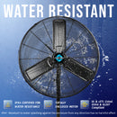 Tornado 30" Outdoor Rated IPX4 Water Resistant Metal Oscillating Pedestal Fan - 8850 CFM – UL